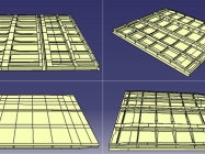 A 3D visual of a Model of the Hatches created for analysis