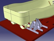 460ton Tug 3D model Aft view - Solid