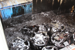 Unsecured-cargo-damages-oil-tank