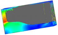Internal underdeck slamming due to free surface flow effects during pitch and roll motions