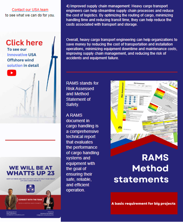 Newsletter sample about RAMS and method statements